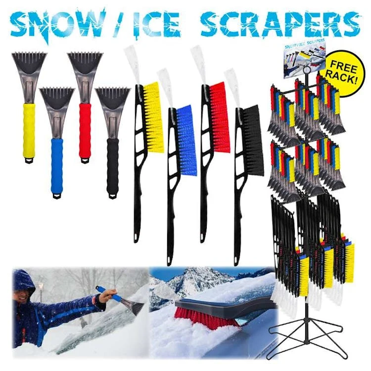Ice Scrapers and Snow Brushes - Assorted 1