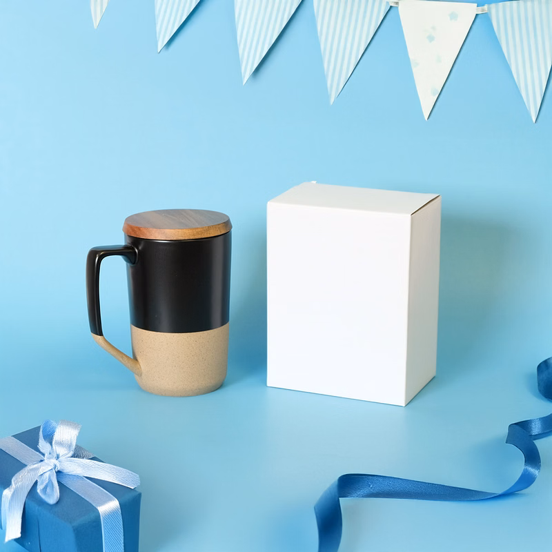 Ceramic Mug Box: 4.75" W x 3.5" L x 6.25" H