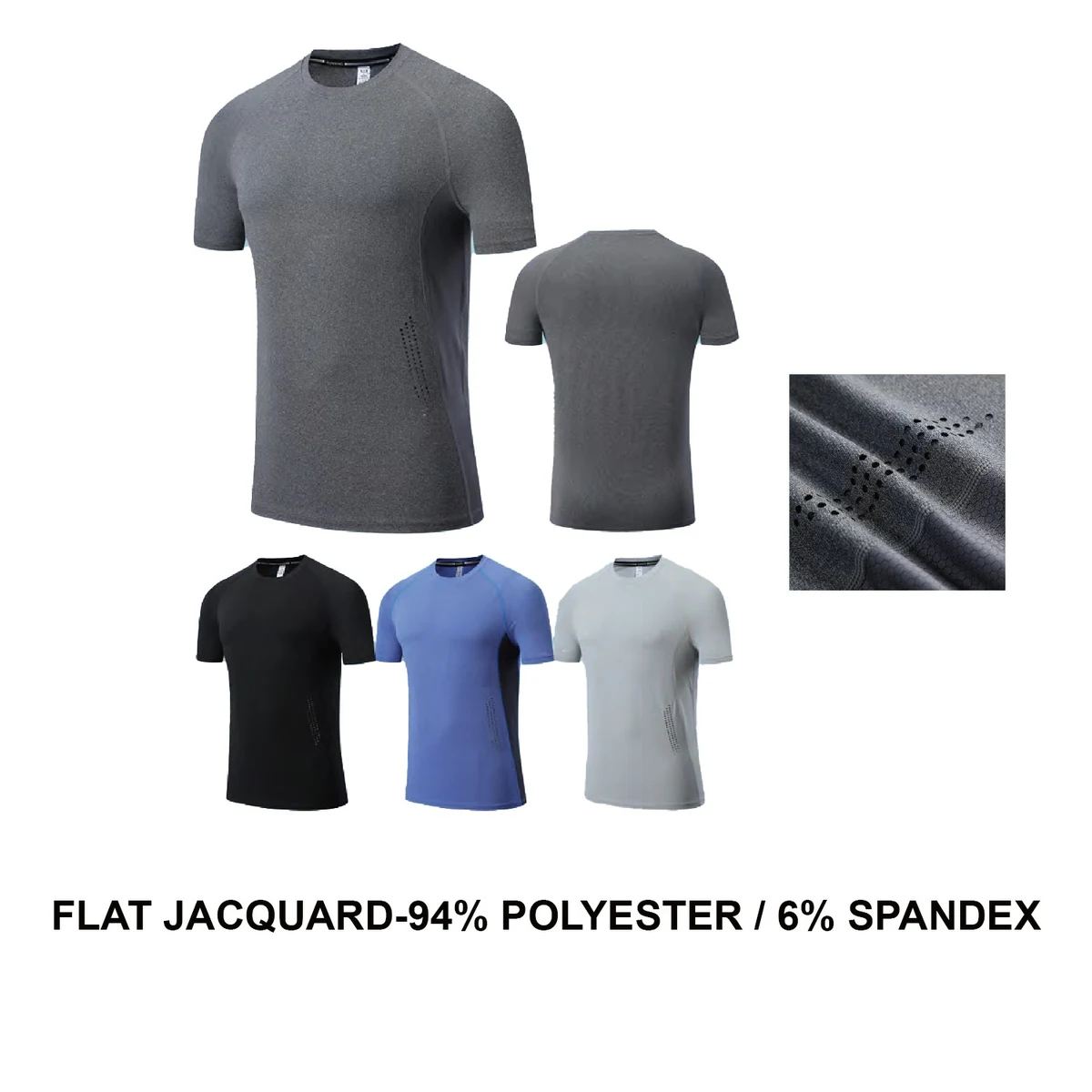 Men's Running Short Sleeve T-Shirt - Stock Style 3 1