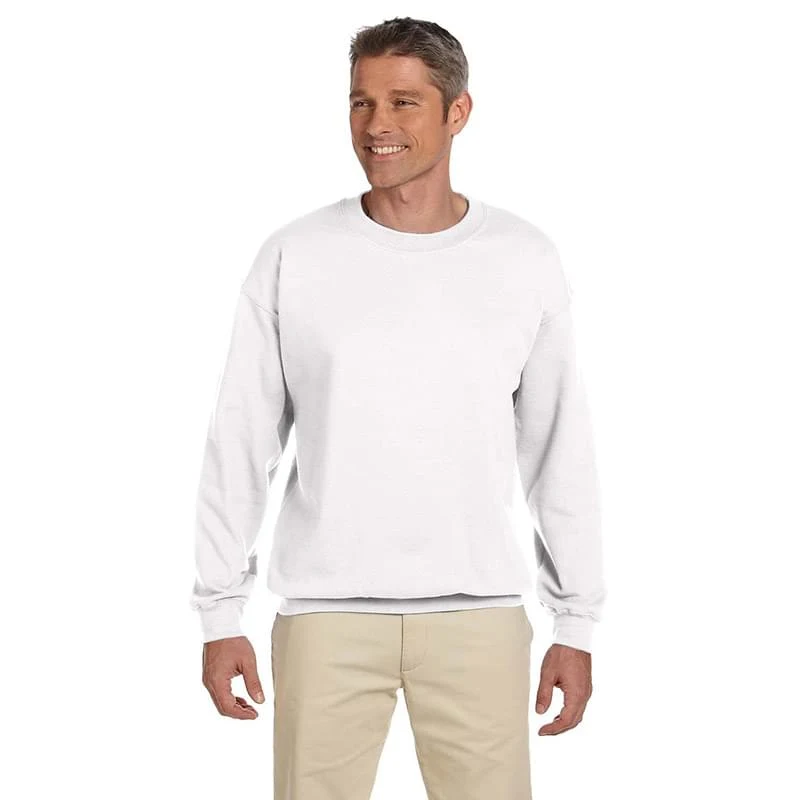 Gildan 180 - White Sweatshirt- Full-Color Imprint, custom hoodie or sweatshirt with logo imprint 1