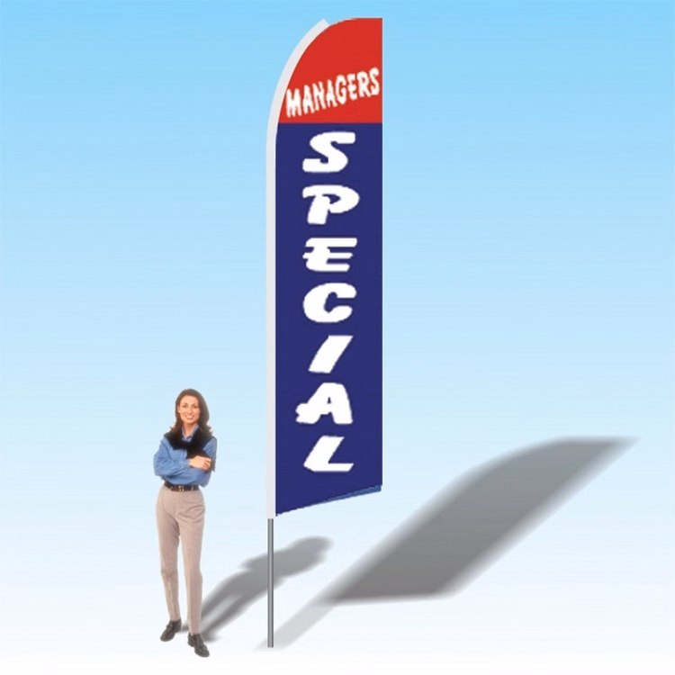 15FT Managers Special Advertising Banner Flag