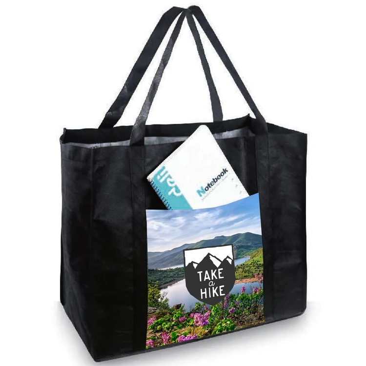 Jumbo 18" Open Pocket Tote, custom tote bag with logo imprint 1