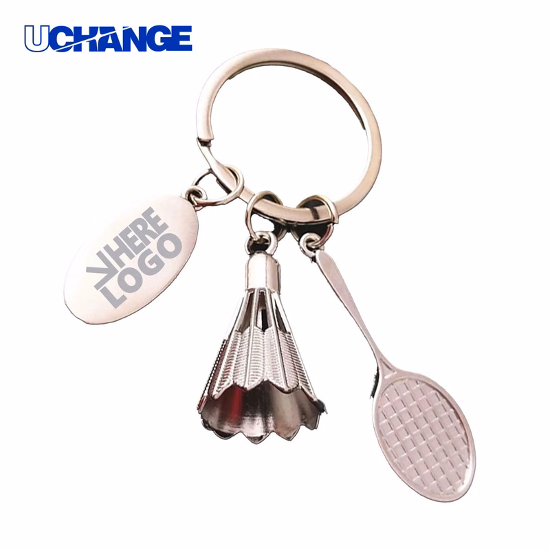 3D Badminton Sports Keychain