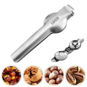 Elegant Steel Nut Cracker Tong, custom kitchen gadget with logo imprint 1