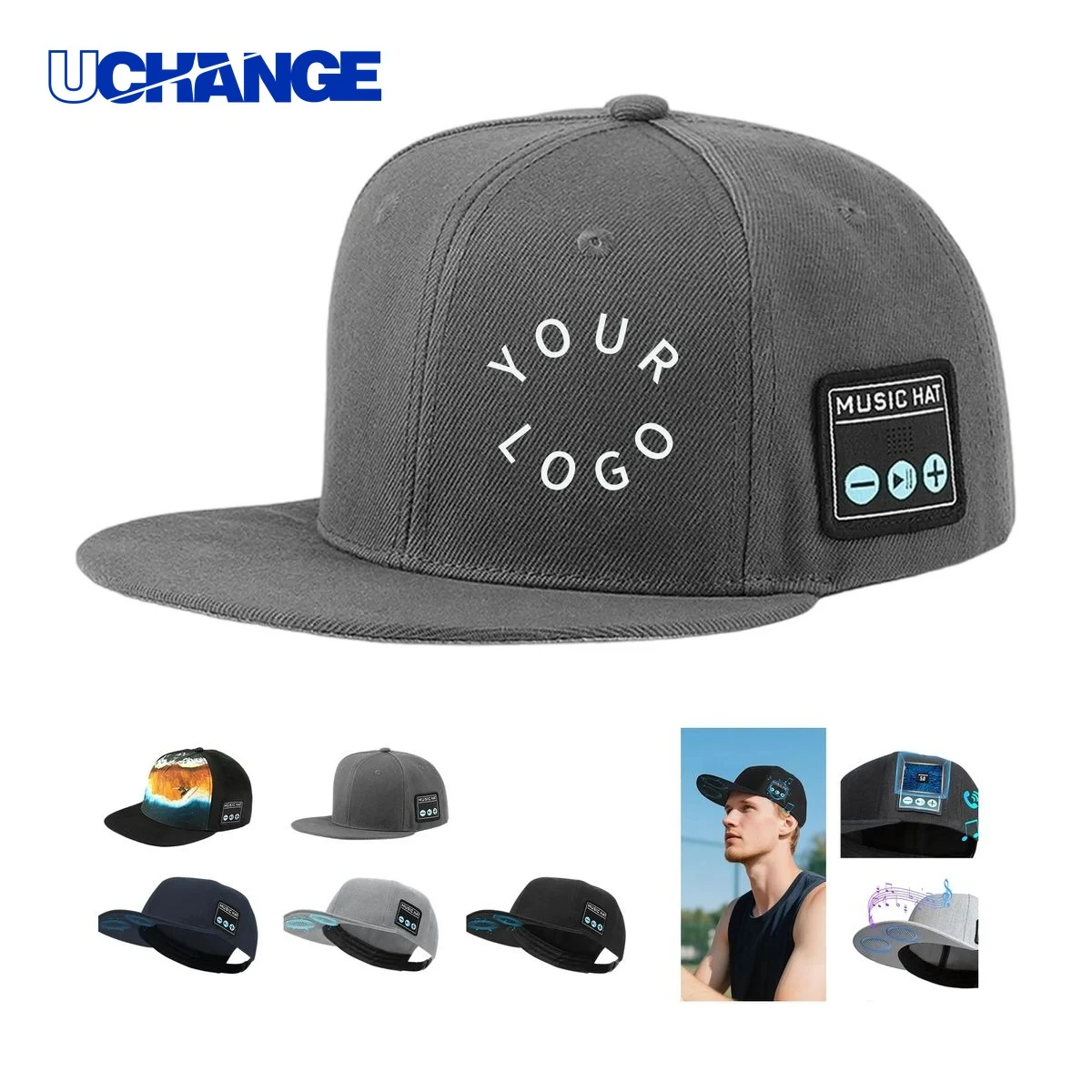 Cotton Music Cap Headwear with Built-In Audio for Outdoor Use 1