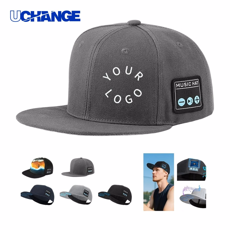Cotton Music Cap Headwear with Built-In Audio for Outdoor Use