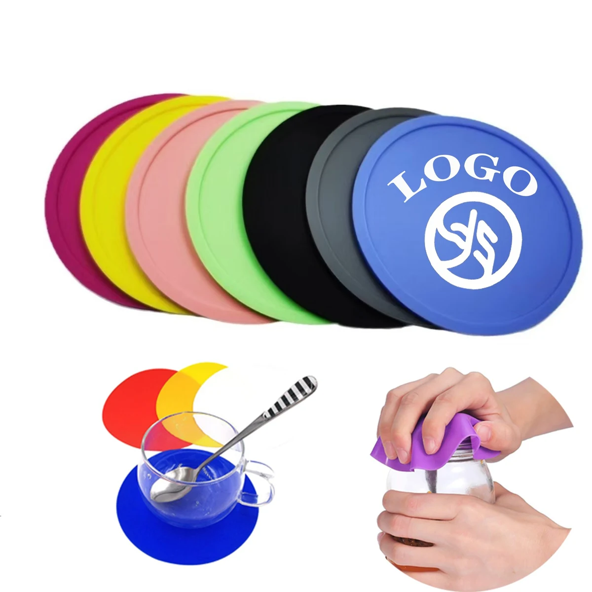 Silicone Coasters Round Insulated Coasters 1
