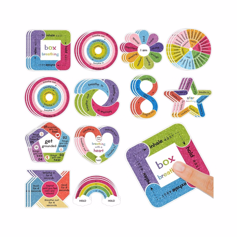 Anxiety Sensory Stickers Textured Calm Fidget Mindfulness