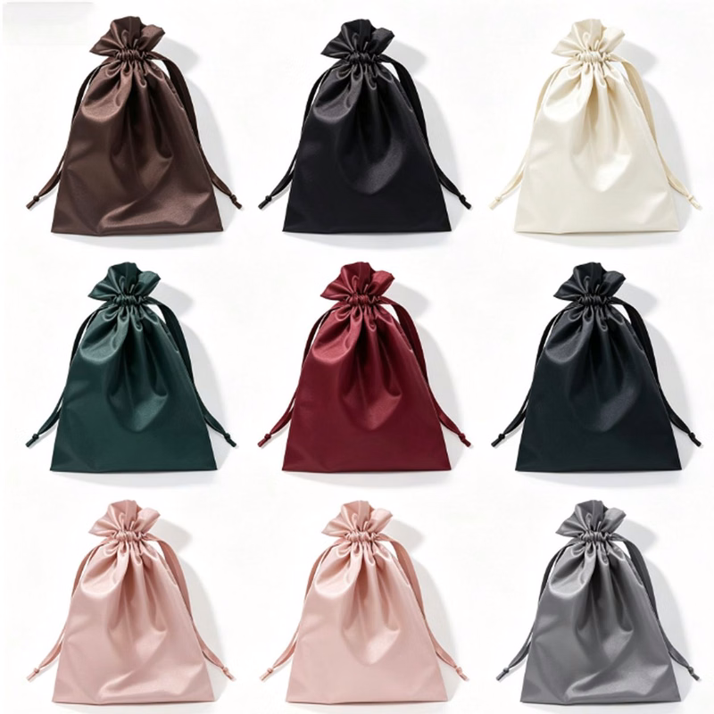 High-end Satin With Drawstring Pockets