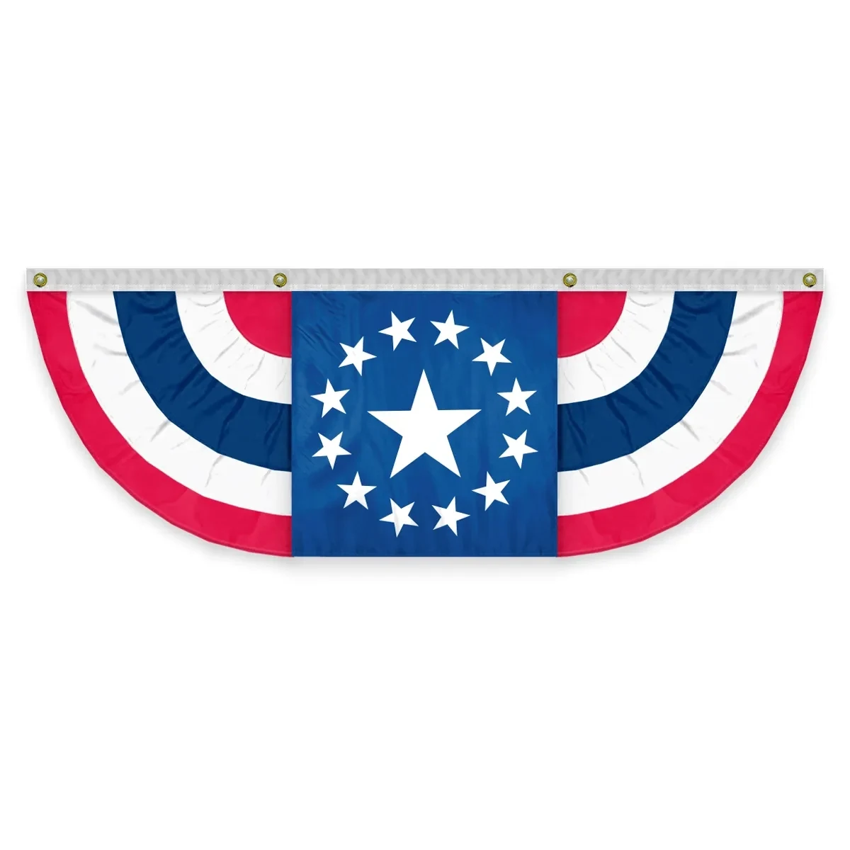 USA Pleated Full Fan With Star Center 1