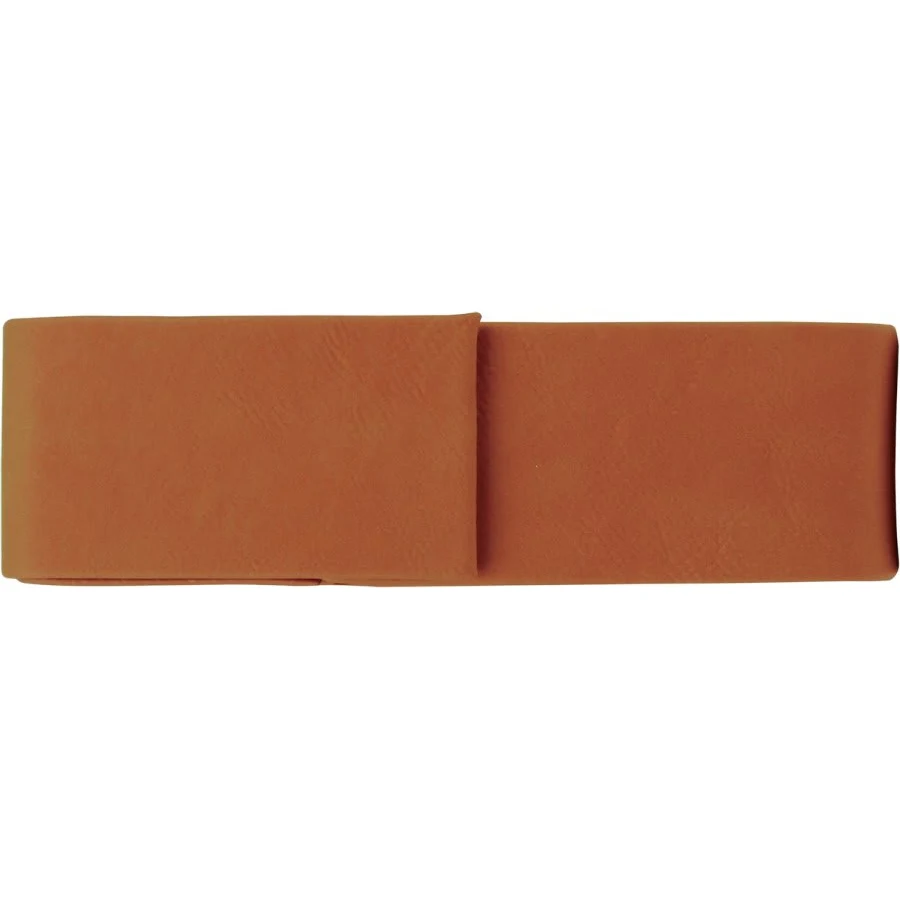 6 1/2" x 2" Rawhide Leatherette Double Pen Case 1