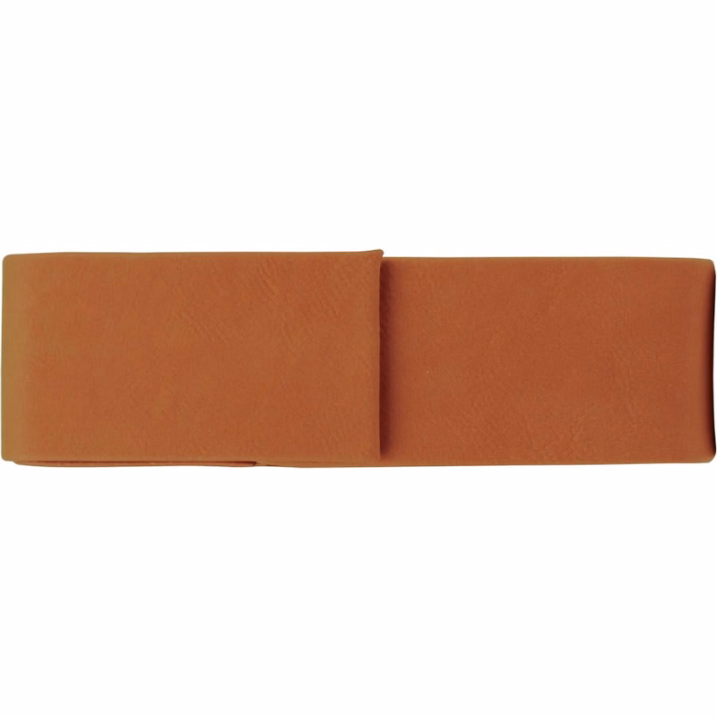 6 1/2" x 2" Rawhide Leatherette Double Pen Case