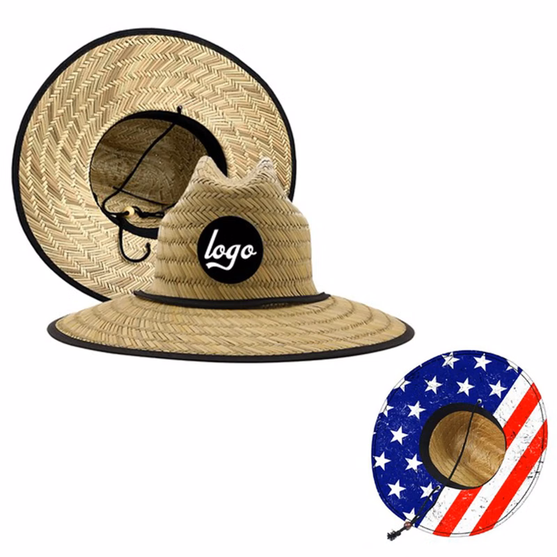 Costom Straw Lifeguard Hat