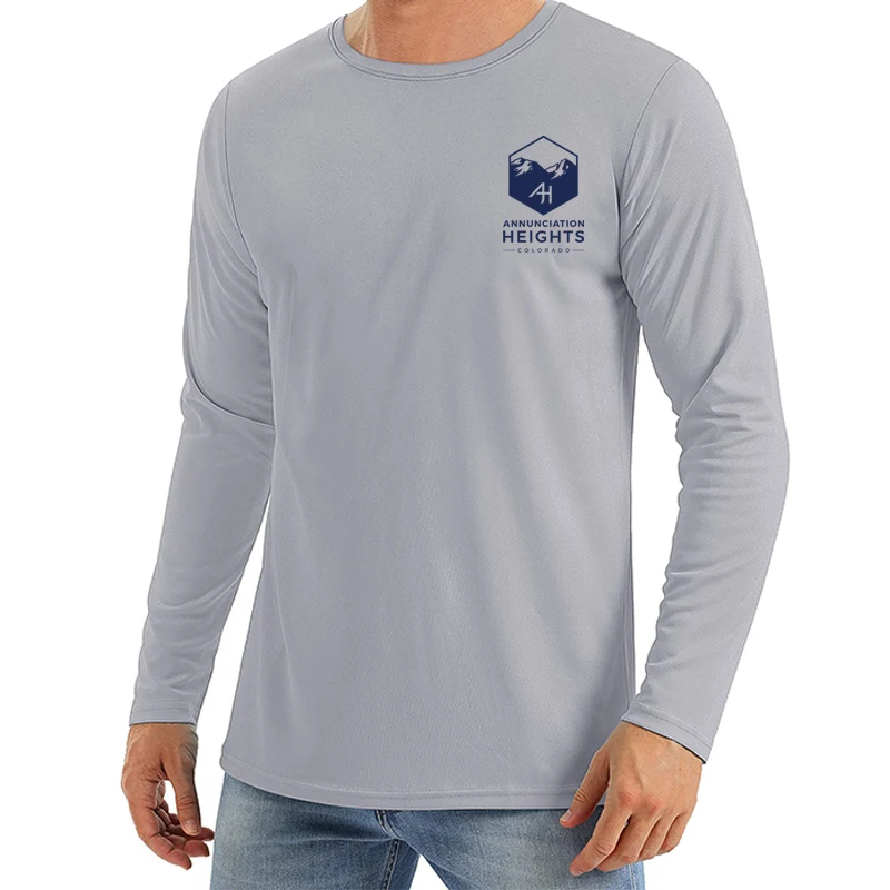 Men's Crew Neck Quick Dry Top UV Protection T-Shirt 1