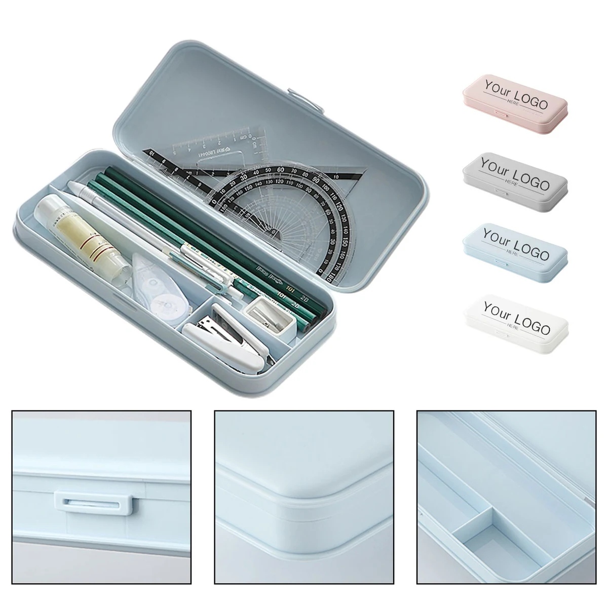 Plastic Stationery Pen Pencil Case 1