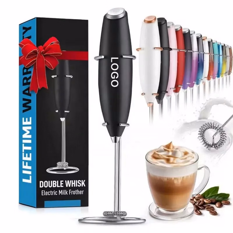 Electric Powerful Milk Frother Handheld Foam Maker