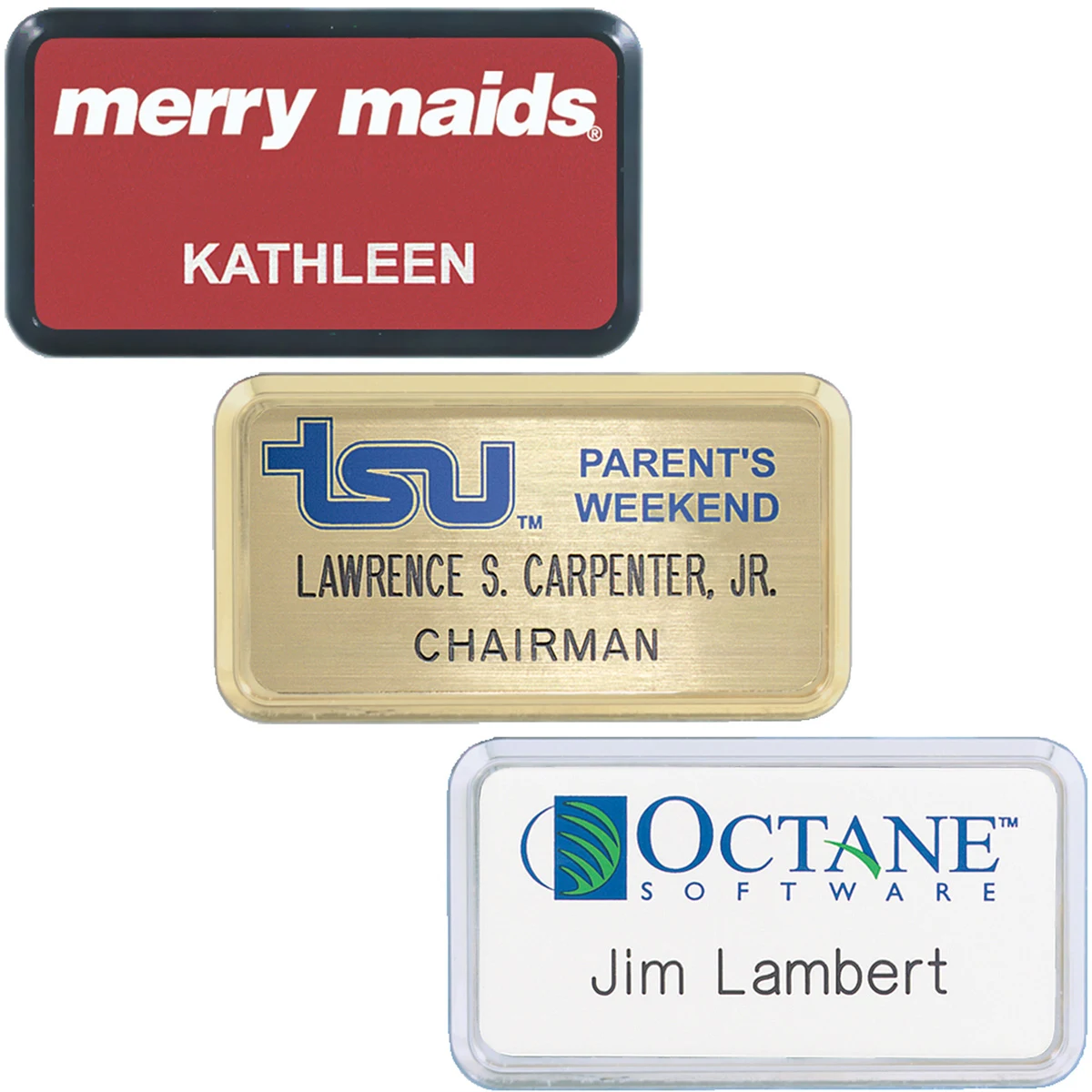 Las Vegas Plastic Name Badge (Standard Size 1-13/16" x 3-5/16" 1