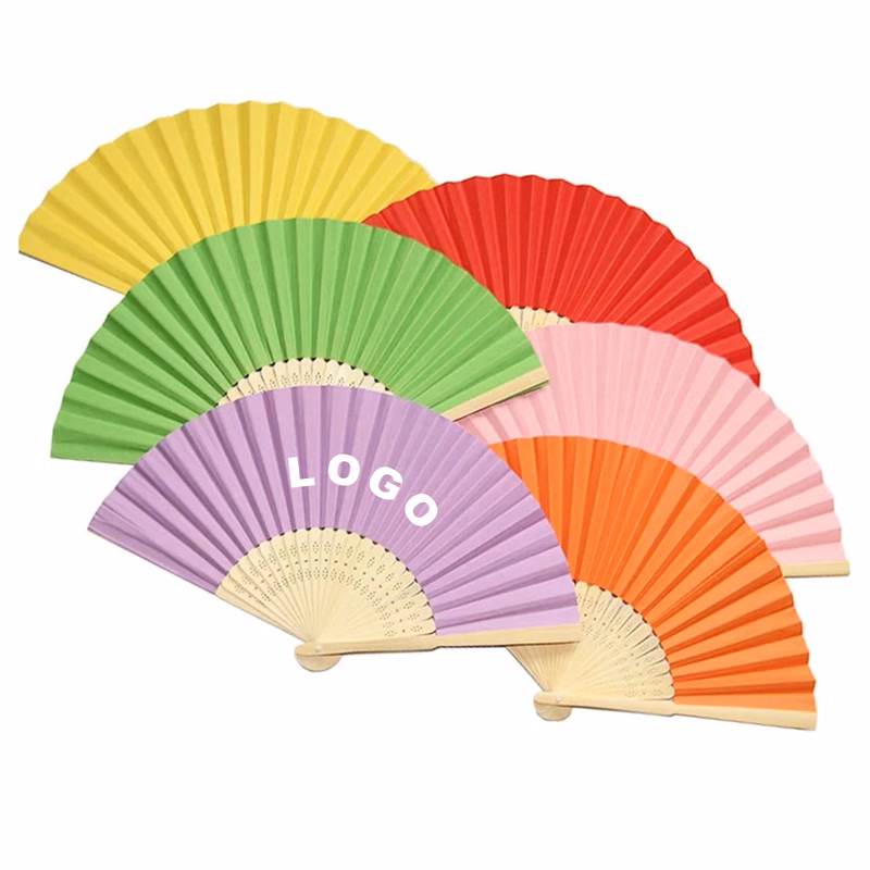 2-Sided Foldable Bamboo Hand Fan