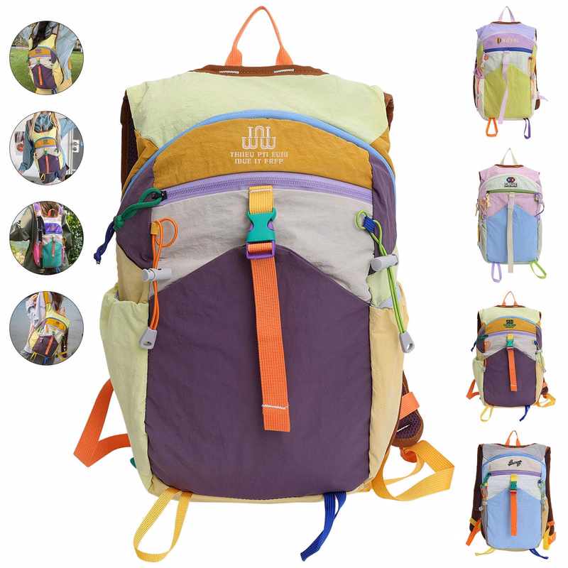 Dopamine Color-Block Hiking Backpack
