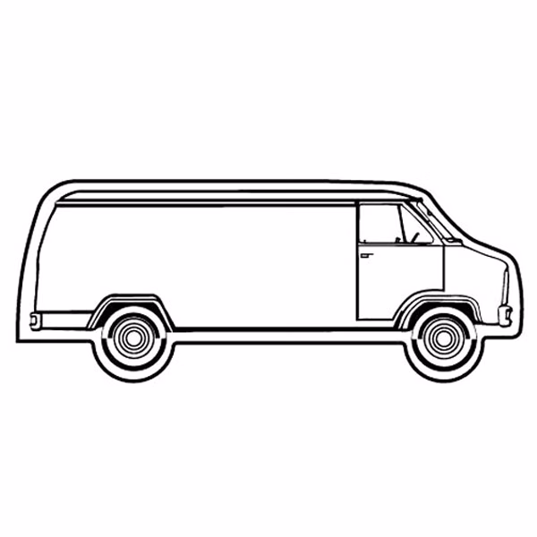 Magnet - Long Van - Full Color