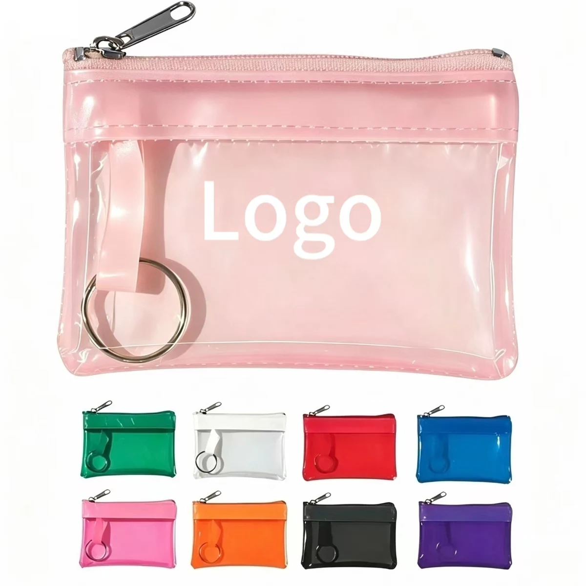 Custom Transparent PVC Zipper Pouch 1