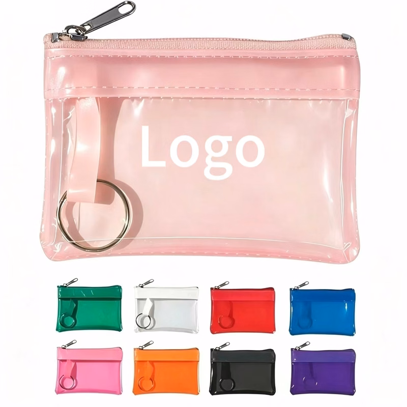Custom Transparent PVC Zipper Pouch