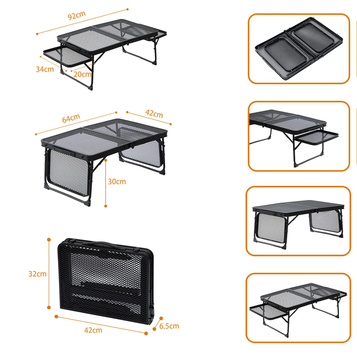 Aluminum Alloy Camping Barbecue Table 1