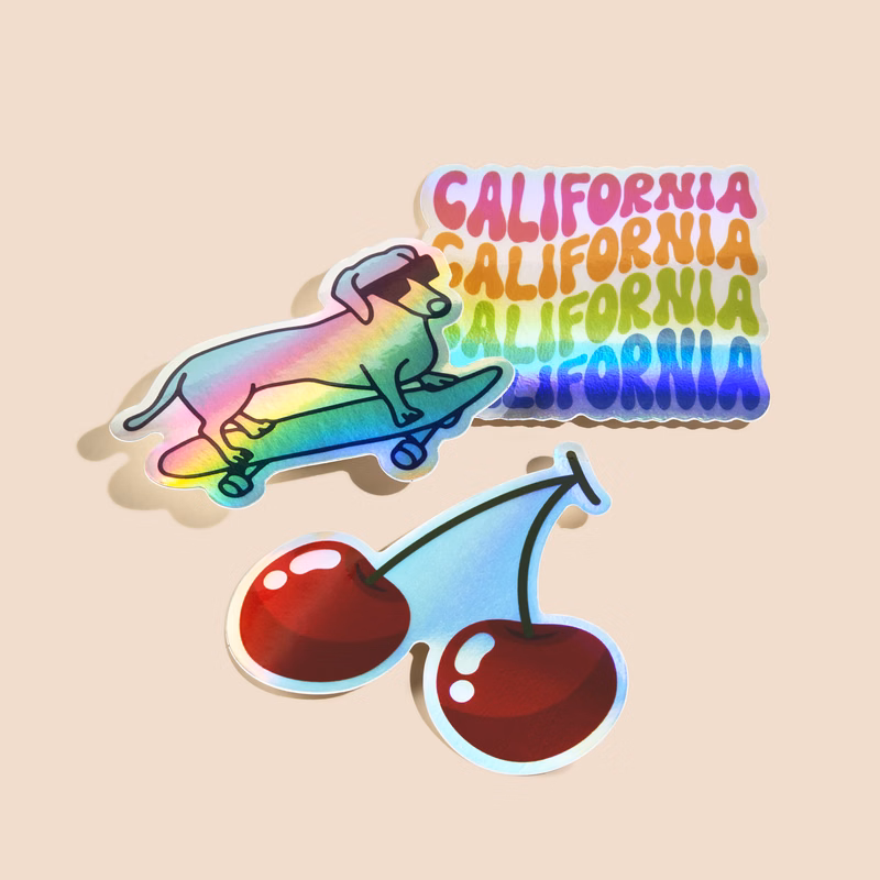 2"x2" Custom Holographic Stickers