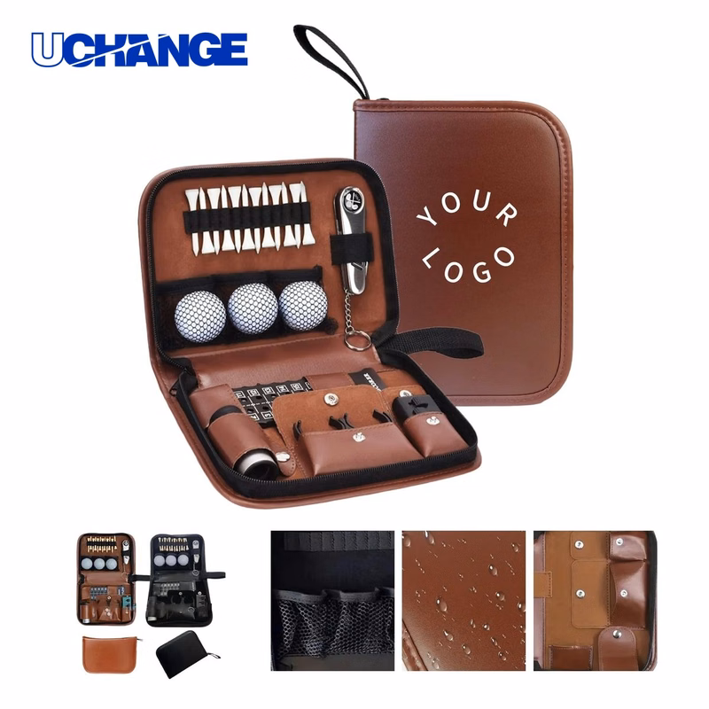 PU Golf Accessories Set Organizer Bag
