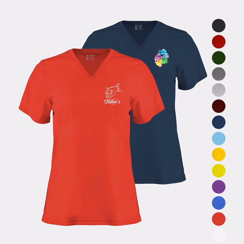 Women's Performance V-Neck T-Shirt with Set-In Sleeves