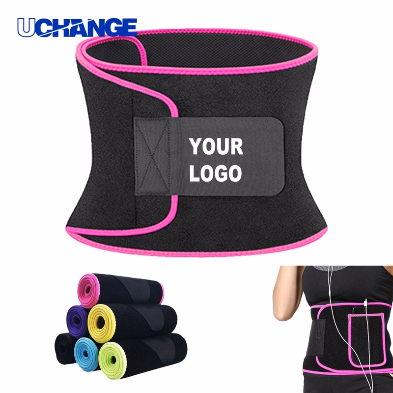 Adjustable Waist Trimmer Belt With Pocket Fitness Belt