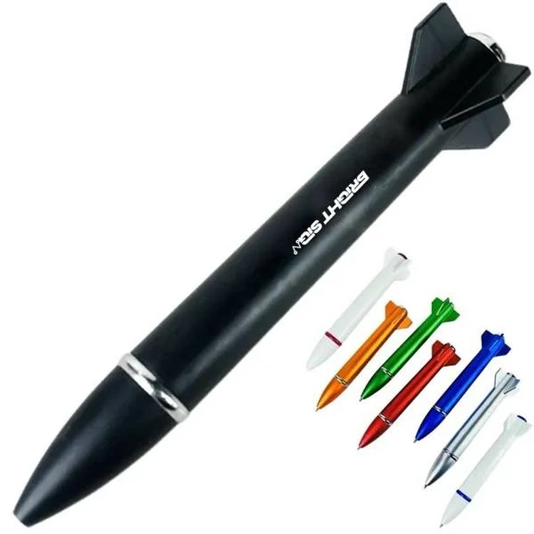 Mini Rocket Flashlight Rollerball Pen 1