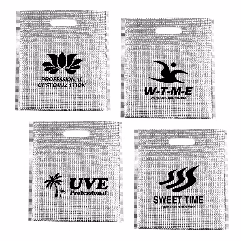 Disposable Zipper Hand-held Aluminum Foil Insulated Bag