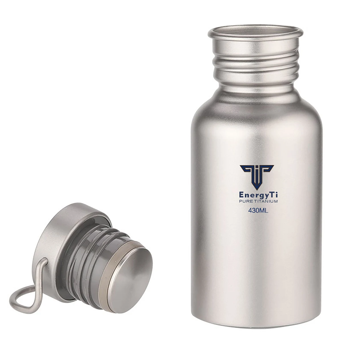 Titanium Water Bottle, custom water bottle with logo imprint 1