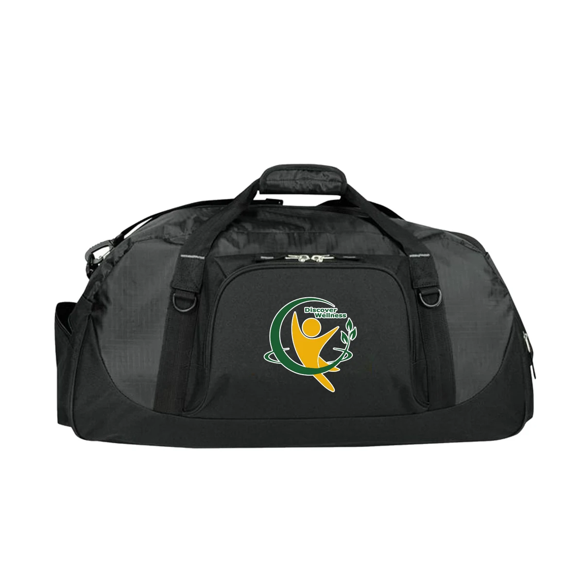 600D polyester Ripstop Piggy Back Duffel Bag with Shoe Storage 1