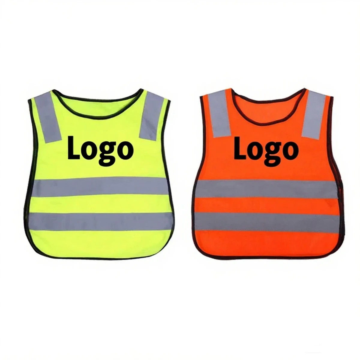 Children's Pull-On Safety Vest With Reflective Stripsest 1