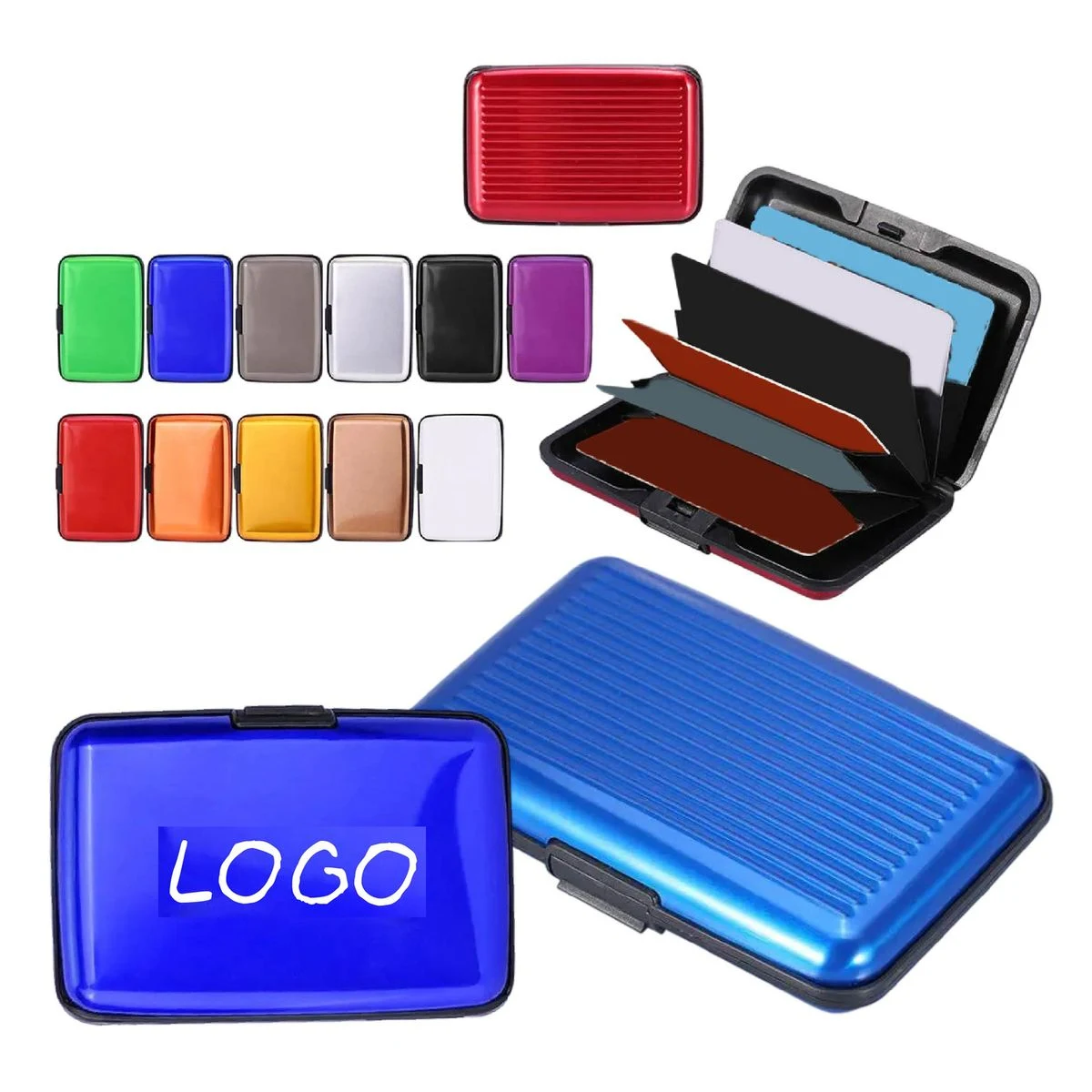 Aluminum Alloy Portable Card Holder Wallet 1