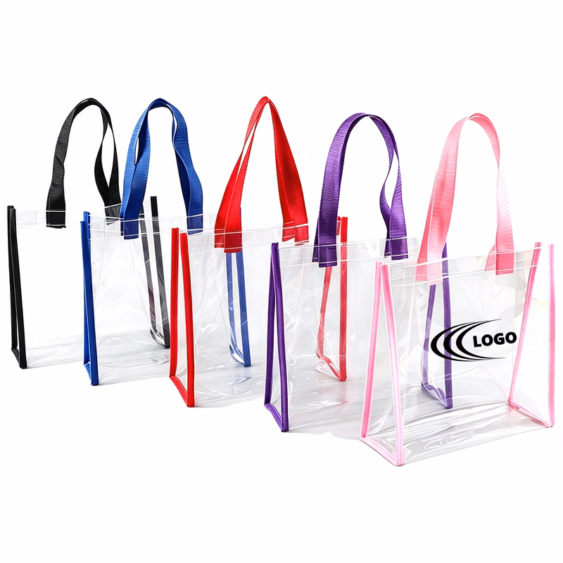 MOQ 50 Clear PVC Tote Bag