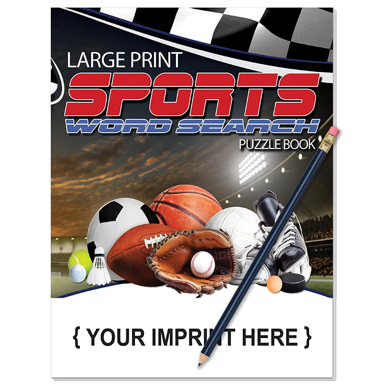 PUZZLE PACK - LARGE PRINT Sports Word Search with Pencil 1