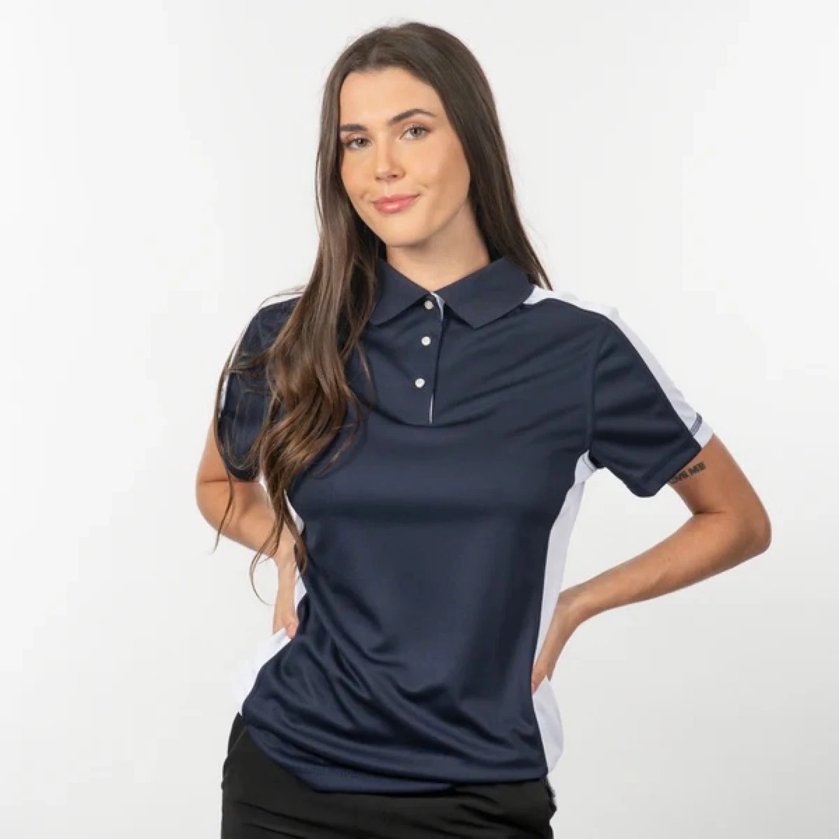 Sierra Pacific Ladies' Moisture Wicking Knit Insert Polo Shirt 1