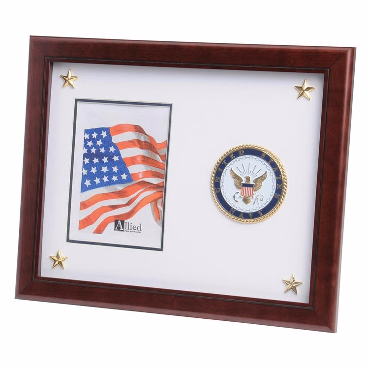 U.S. Navy Medallion 5-Inch by 7-Inch Picture Frame with Stars