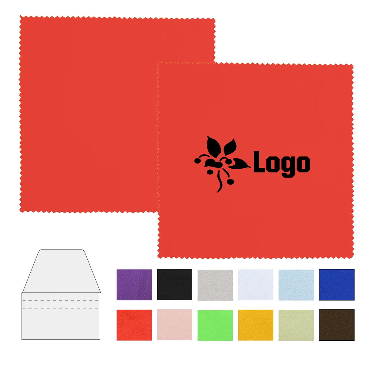 Full Color Microfiber Glasses Cloth With Pvc Cover 1