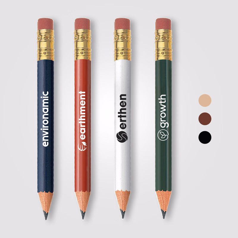 Golf Pencil (Round, Eraser)