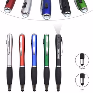 LED Flashlight Pen With Stylus