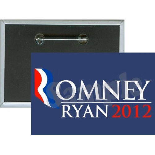 Romney Logo, Romney Ryan, 2012, Political Button