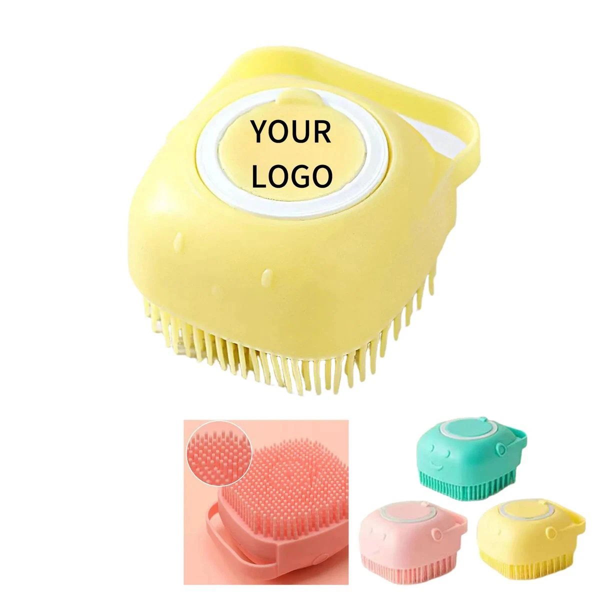 Compact Pet Bath Brush for Cats and Dogs 1