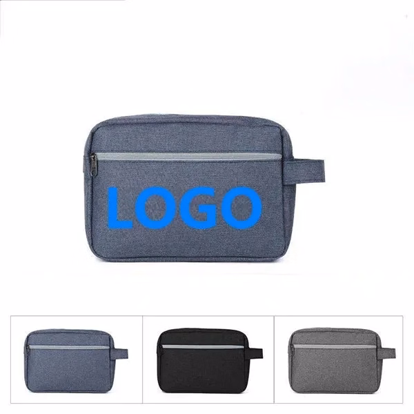 Custom Waterproof Travel Toiletry Organizer Bag 8.3 Inch — Business Trip Essentials
