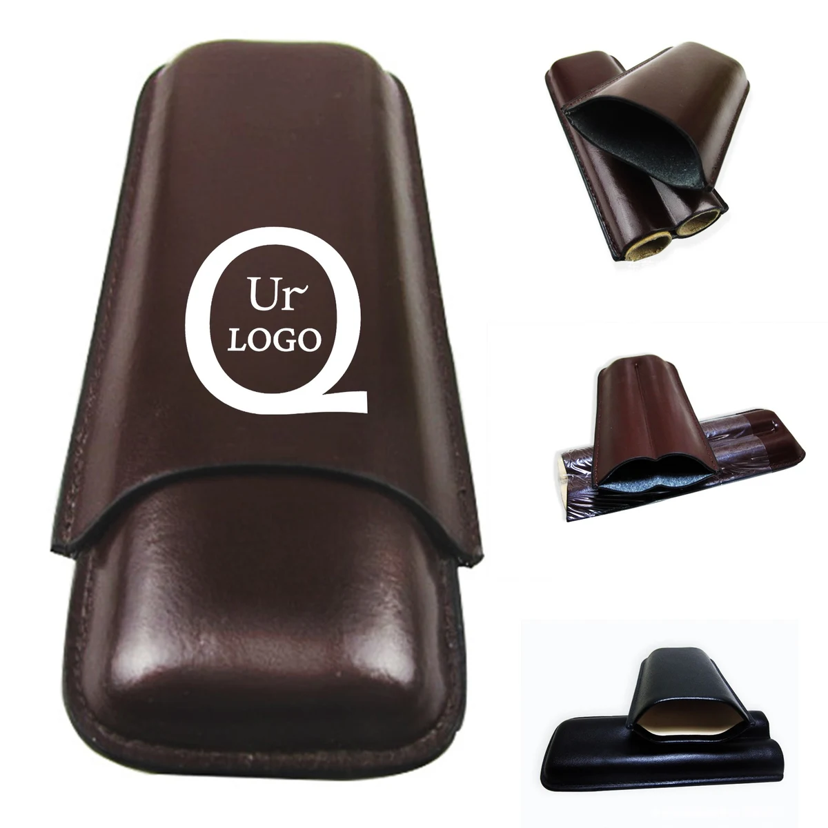 2-Finger Leather Cigar Case 1