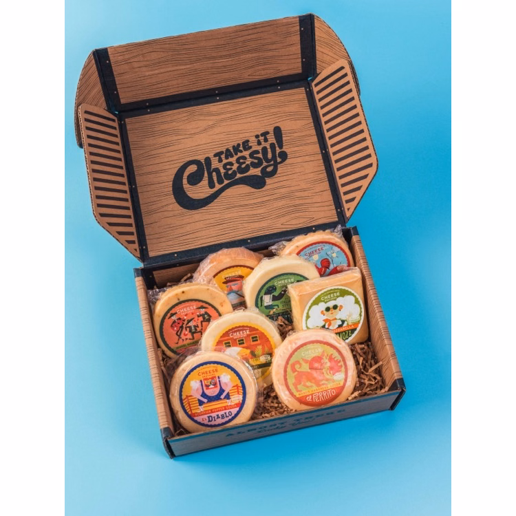 Cheese Bros. Brotherhood Gift Box (8 Wisconsin Cheeses)