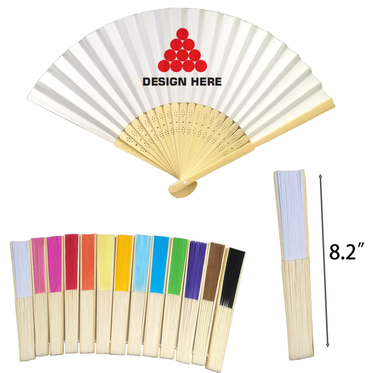 Paper Folding Fan 100MOQ 1